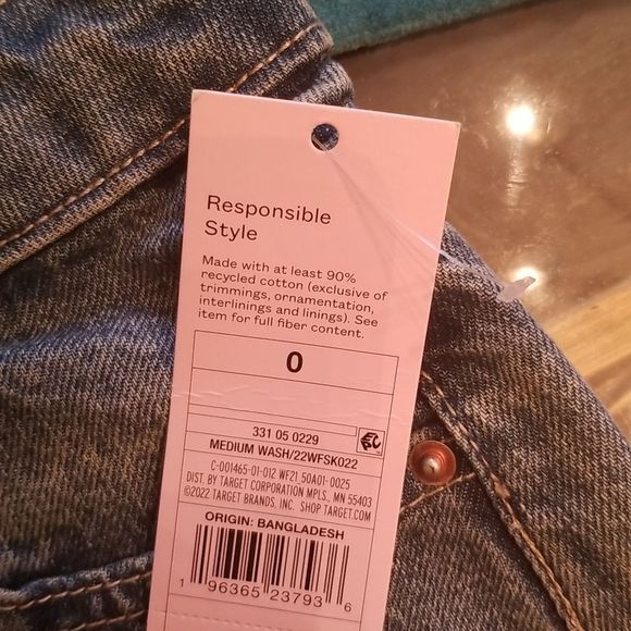 Wild Fable Womens Jeans Mini Skirt Butterfly, 03, "Out of this world", NWT Sz.0 - Picture 9 of 14